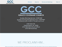 Tablet Screenshot of gracecovenantvb.org